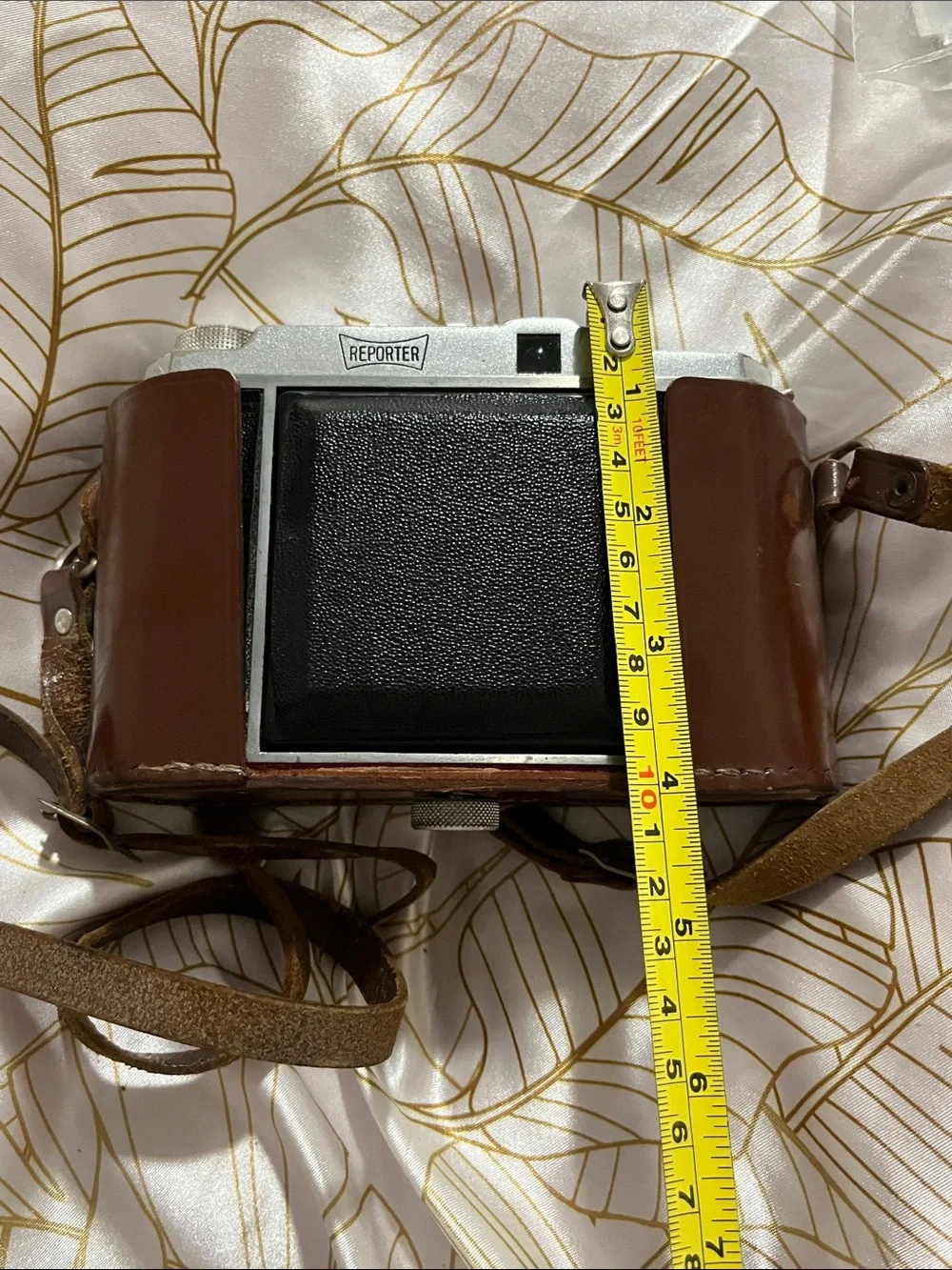 Report Vintage Folding Film Camera in Brown and Silver